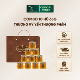 Thumbnail Combo 10 Hũ Yến Chưng Thượng Phẩm 10G Yến Sẵn Không Kèm Hộp 6 Vị Cici Thượng Đỉnh Yến 65G Yến Gia Đình 1