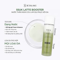 Thumbnail Toner Nước Thần Đa Tầng Chiết Xuất Ngải Cứu Be'Balance SSUK LATTE BOOSTER giúp Da Trắng Khỏe 120ml 4