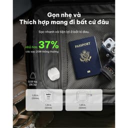 Thumbnail Củ sạc nhanh 20W PD Belkin Cube Wall Charger, Thiết kế gọn nhẹ, tương thích với hầu hết thiết bị 3