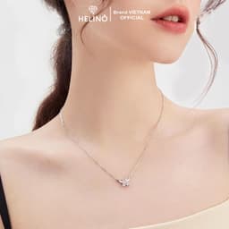 Thumbnail Dây chuyền bạc nữ HELINO mặt hồ điệp đơn đính đá lấp lánh, nữ tính C63 2