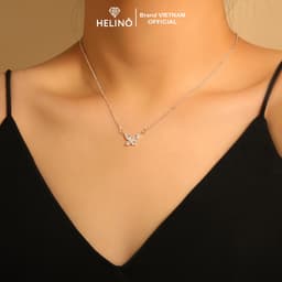 Thumbnail Dây chuyền bạc nữ HELINO mặt hồ điệp đơn đính đá lấp lánh, nữ tính C63 1