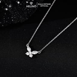 Thumbnail Dây chuyền bạc nữ HELINO mặt hồ điệp đơn đính đá lấp lánh, nữ tính C63 3