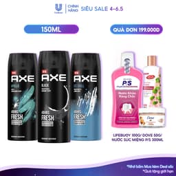 Thumbnail Xịt nước hoa nam toàn thân AXE 135ml, lưu hương và khử mùi lên đến 48h 1