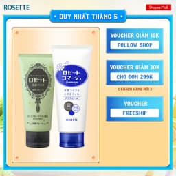 Thumbnail Bộ Sữa Rửa Mặt Rosette Thu Nhỏ Lỗ Chân Lông 120g và Tẩy Tế Bào Chết Rosette Thu Nhỏ Lỗ Chân Lông Gommage Clear Peel 180G 1