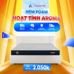 Thumbnail Nệm Aroma Super Foam, Nệm Foam Hoạt Tính Aroma,Hỗ Trợ Nâng Đỡ Xương Khớp, Chính Hãng, Bảo Hành 10 năm 1