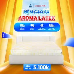 Thumbnail Nệm Cao Su Thiên Nhiên Aroma Latex, 100% Cao Su Tự Nhiên, Đàn Hồi Tốt, Bảo Hành 10 Năm 1