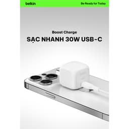 Thumbnail Củ sạc nhanh 30W Belkin PD PPS Cubic Wall Charger | Sạc nhanh, Nhỏ Gọn, An toàn cao, Công nghệ mới 1