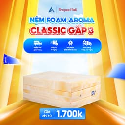 Thumbnail Nệm Foam Aroma Classic Gấp 3, Nệm Gấp Gọn Thông Minh, Êm Ái, Bảo Hành 10 Năm. 1