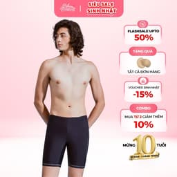 Thumbnail Quần bơi Nam BIKINI PASSPORT kiểu dáng lửng - màu Đen - BS1006_BL 1