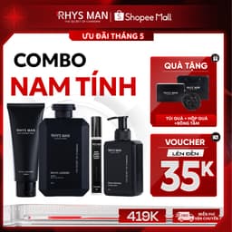 Thumbnail Combo Sữa tắm gội nam 3in1 350ml & Sữa rửa mặt nam 100ml & Dung dịch vệ sinh 120ml & Nước hoa nam 10ml RHYS MAN 1