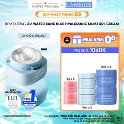 Thumbnail Kem Dưỡng Ẩm Sâu 100H & Phục Hồi Hàng Rào Bảo Vệ Laneige Water Bank Blue Hyaluronic Moisture Cream 50ml (Da Khô Xỉn Màu) 1