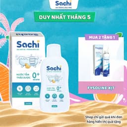 Thumbnail Nước Tắm Thảo Dược An Toàn Cho Bé SACHI Chai 250ml Làm Sạch, Ngăn Ngừa Rôm Sảy, Mảng Bám Da Đầu 1