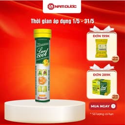 Thumbnail Viên sủi tăng đề kháng Livecool Nam Dược 16 viên x 4g hương cam, bổ sung vitamin C, kẽm và thảo dược 1