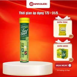 Thumbnail Viên sủi thanh nhiệt Livecool Nam Dược hương chanh 16 viên x 4g hỗ trợ giảm nhiệt miệng, nóng trong 1