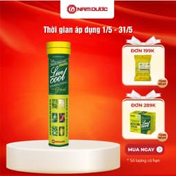 Thumbnail Viên sủi thanh nhiệt Livecool Nam Dược hương dưa gang 16 viên x4g hỗ trợ giảm nhiệt miệng nóng trong, giải độc, mát gan 1