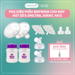 Thumbnail Bộ Phụ Kiện Máy Hút Sữa Dùng Bình Sữa Cổ Rộng Sản Xuất bởi Maymom, Tương Thích Máy Spectra-Avent-Fatz-Cimilre 1