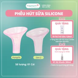 Thumbnail Phễu Hút Sữa Silicone PumpFit, Hứng Sữa Êm Ái, Tương Thích Máy Medela Spectra Avent, Thương Hiệu Mama's Choice (1 Cái) 1