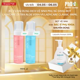 Thumbnail Combo 2 Chai Dung Dịch Vệ Sinh Phụ Nữ Dạng Bọt Ladycare Classic Và Ladycare Extra Aloe Vera 190ml 1