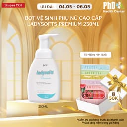 Thumbnail Dung Dịch Vệ Sinh Phụ Nữ Dạng Bọt Ladysofts Premium Làm Sạch Và Duy Trì Độ pH Tự Nhiên 100ml - 250ml 1