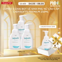 Thumbnail Combo 3 Chai Dung Dịch Vệ Sinh Phụ Nữ Dạng Bọt Ladysofts Premium Duy Trì Độ pH Tự Nhiên 250ml 1