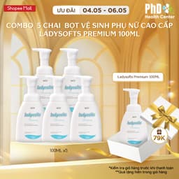 Thumbnail Combo 5 Chai Dung Dịch Vệ Sinh Phụ Nữ Dạng Bọt Ladysofts Premium Duy Trì Độ pH Tự Nhiên 100ml 1
