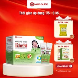 Thumbnail Siro ho cảm Ích Nhi hộp 30 góix5ml hỗ trợ giải cảm, giảm ho,sổ mũi,tiêu đờm, dùng cho trẻ nhỏ,bà bầu 1