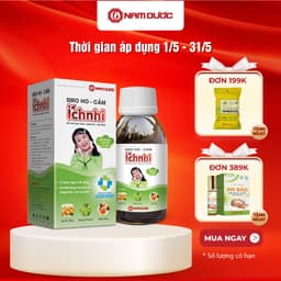 Thumbnail Siro ho cảm Ích Nhi chai 90ml, hỗ trợ giải giảm, hỗ trợ giảm ho, sổ mũi, hỗ trợ tiêu đờm 1