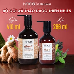 Thumbnail Cặp Dầu Gội Xả Thảo Dược Kiềm Dầu Detox Da Đầu hiNICE Herbal Shampoo 2