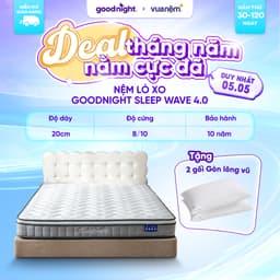 Thumbnail Nệm Lò Xo Vua Nệm Goodnight Sleep Wave 20cm, Đệm Lò Xo Khách Sạn Cách Ly Chuyển Động 1