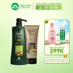 Thumbnail Bộ Dầu gội 450ml và Dầu xả 150ml Nguyên Xuân xanh dưỡng tóc - Dành cho tóc khô xơ, hư tổn 1