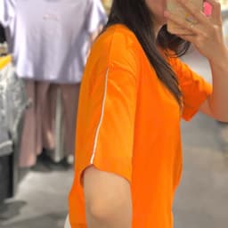 Thumbnail Áo Thun BOO Unisex Cotton oversized icon logo màu cam 2
