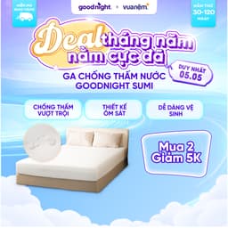 Thumbnail Ga Chống Thấm Vua Nệm Goodnight Sumi, Bảo Vệ Nệm Sumi Phủ TPU Kháng Nước, Tăng Tuổi Thọ Nệm Của Bạn 1