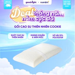 Thumbnail Gối Cao Su Thiên Nhiên Gummi Cookie Nâng Đỡ Chắc Chắn, Thông Thoáng, Thiết Kế Độ Cong Phù Hợp 1