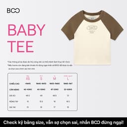 Thumbnail Áo Thun BOO Form Babytop Fit Rút dây thêu logo dáng ngắn chất liệu thun tăm co dãn 4