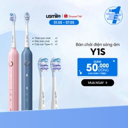 Thumbnail Bàn chải điện sóng siêu âm usmile Y1S (bản thường / nâng cấp) - BH 12 tháng 1