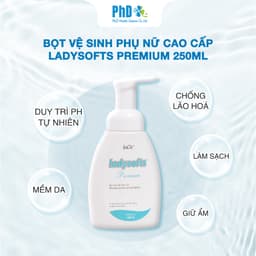 Thumbnail Dung Dịch Vệ Sinh Phụ Nữ Dạng Bọt Ladysofts Premium Làm Sạch Và Duy Trì Độ pH Tự Nhiên 100ml - 250ml 4