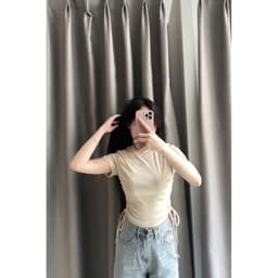 Thumbnail Áo Thun BOO Form Babytop Fit Rút dây thêu logo dáng ngắn chất liệu thun tăm co dãn 3