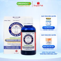 Thumbnail Dầu Cá Omega 3 Bioamicus Bổ Sung DHA, EPA Giúp Tăng Cường Trí Não, Giúp Bé Sáng Mắt 30ml 1