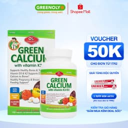 Thumbnail Viên Uống Bổ Sung Canxi Hữu Cơ Olympian Labs Green Calcium Cho Bà Bầu, Sau Sinh Và Trẻ Em, Giúp Xương Chắc Khỏe 100 Viên 1