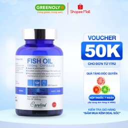 Thumbnail Viên Uống Dầu Cá CareLine Bổ Sung Dầu Cá Tự Nhiên, DHA, Cải Thiện Trí Nhớ, Sáng Mắt Fish Oil 1000mg 100 Viên 1