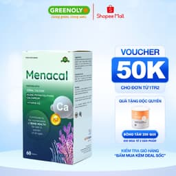 Thumbnail Viên uống Canxi EU tảo biển Aplicaps Menacal bổ sung Canxi, vitamin K2 và D3 hộp 60 viên 1