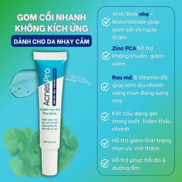 Thumbnail Gel giảm mụn AcnesPro Skincare cho da dầu mụn nhạy cảm, giảm mụn viêm, mờ thâm, làm đẹp da sau mụn (20g) 2