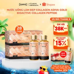 Thumbnail Combo 2 Hộp Nước Uống Làm Đẹp Collagen ADIVA Gold (28 Chai)- Giúp Làn Da Căng Mịn, Giảm Nếp Nhăn Và Chống Lão Hóa 1