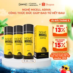 Thumbnail Combo 3 Hộp Nghệ Micell ADIVA 30 Viên- Hỗ Trợ Các Vấn Đề Về Đau Bao Tử, Dạ Dày 1