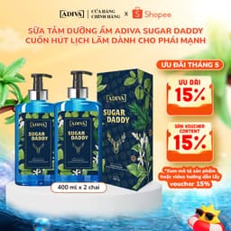 Thumbnail Combo 2 Chai Sữa Tắm  Hương Nước Hoa Kháng Khuẩn ADIVA Sugar Daddy (400ml/Chai) 1