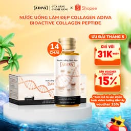 Thumbnail Nước Uống Làm Đẹp Collagen ADIVA Tem Trắng (14 Chai/Hộp)- Giúp Làn Da Săn Chắc, Ảm Mịn Và Căng Bóng 1