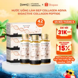 Thumbnail Combo 3 Hộp Nước Uống Làm Đẹp Collagen ADIVA Tem Trắng (42 Chai) - Giúp Làn Da Săn Chắc, Ảm Mịn Và Căn 1