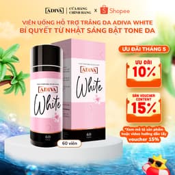 Thumbnail Viên Uống Trắng Da ADIVA White 60 Viên- Hỗ Trợ Giảm Các Đốm Tối Màu Và Thâm Nám Cho Làn Da 1