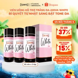 Thumbnail Combo 3 Hộp Viên Uống Trắng Da ADIVA White 60 Viên- Hỗ Trợ Giảm Các Đốm Tối Màu Và Thâm Nám Cho Làn Da 1
