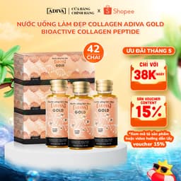 Thumbnail Combo 3 Hộp Nước Uống Làm Đẹp Collagen ADIVA Gold (42 Chai) Giúp Làn Da Giảm Nếp Nhăn Và Chống Lão Hóa 1